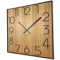 Drevené nástenné hodiny Wood Square z236a, 60cm